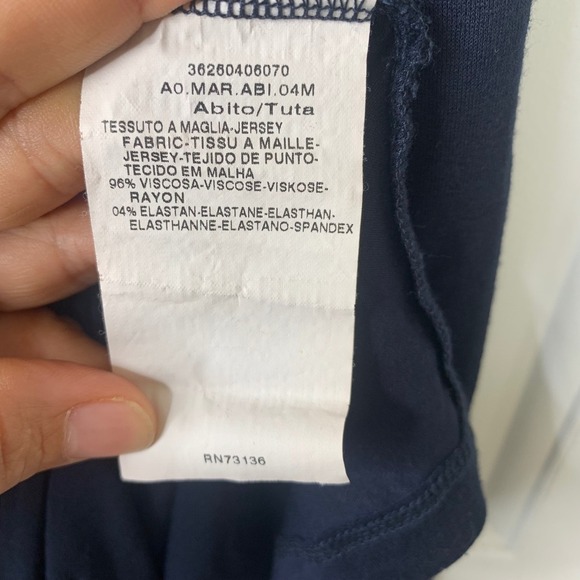 Marella by max mara faux Wrap Dress Long Sleeve Jersey quiet luxury Dress Medium - Picture 5 of 7